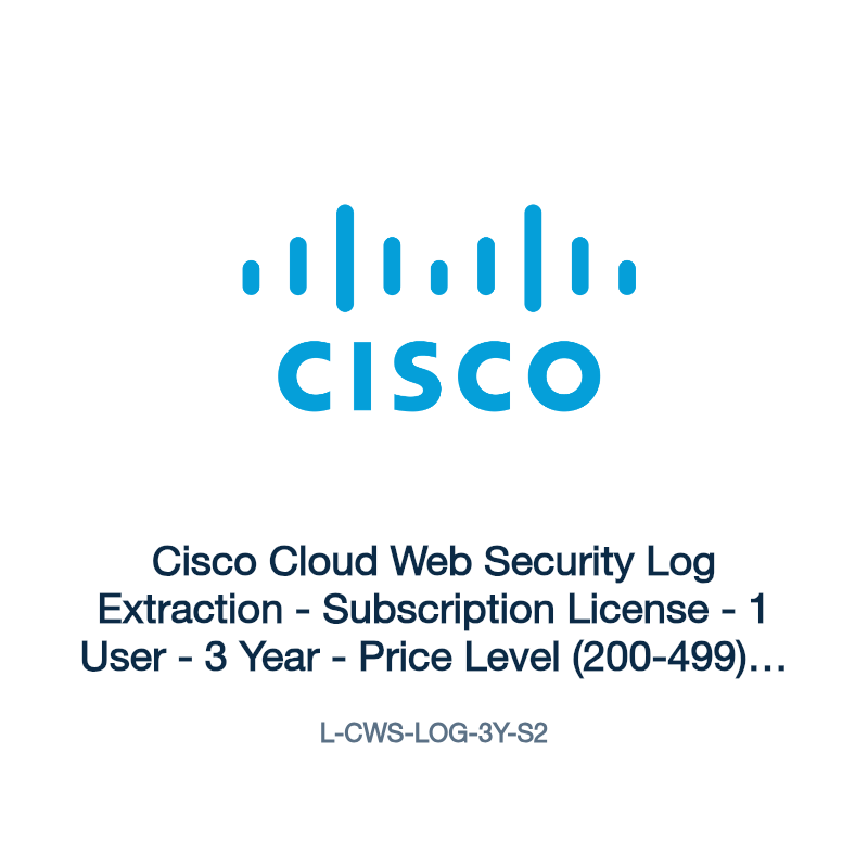 L-CWS-LOG-3Y-S2: Cisco Cloud Web Security Log Extraction