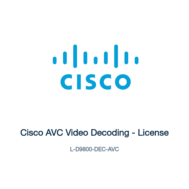 L-D9800-DEC-AVC: Cisco AVC Video Decoding