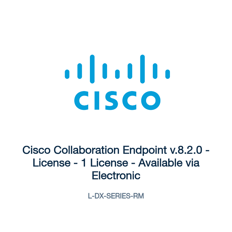 L-DX-SERIES-RM: Cisco Collaboration Endpoint v.8.2.0