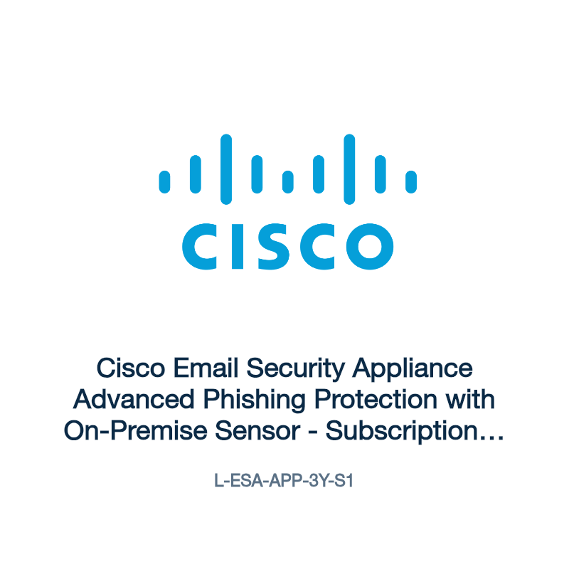 L-ESA-APP-3Y-S1: Cisco Email Security Appliance Advanced Phishing Protection with