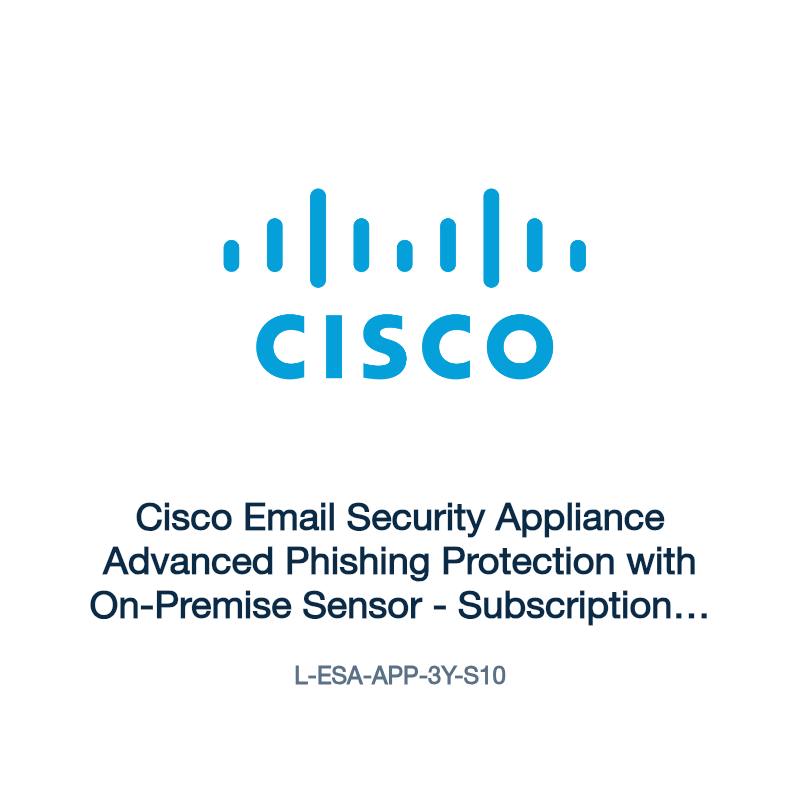 L-ESA-APP-3Y-S10: Cisco Email Security Appliance Advanced Phishing Protection with