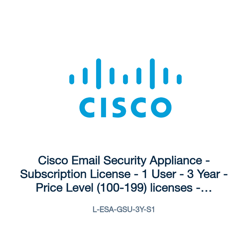 L-ESA-GSU-3Y-S1: Cisco Email Security Appliance