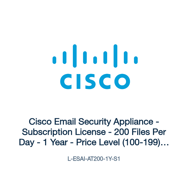 L-ESAI-AT200-1Y-S1: Cisco Email Security Appliance