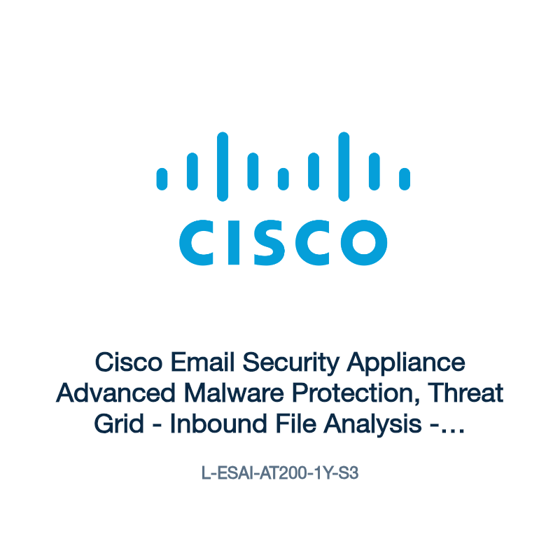 L-ESAI-AT200-1Y-S3: Cisco Email Security Appliance Advanced Malware Protection, Threat