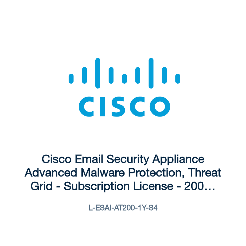 L-ESAI-AT200-1Y-S4: Cisco Email Security Appliance Advanced Malware Protection, Threat