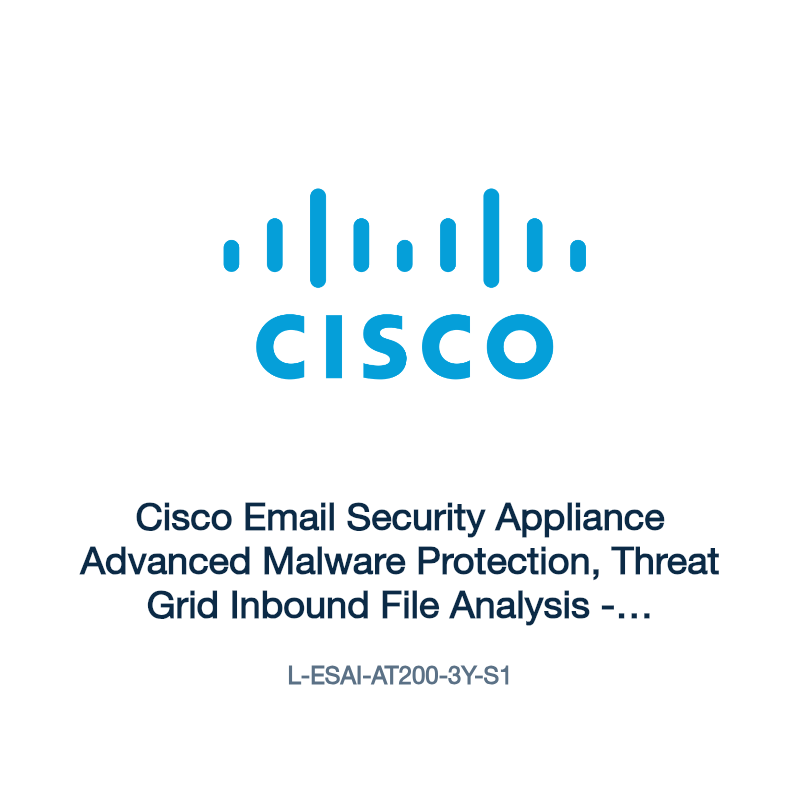 L-ESAI-AT200-3Y-S1: Cisco Email Security Appliance Advanced Malware Protection, Threat