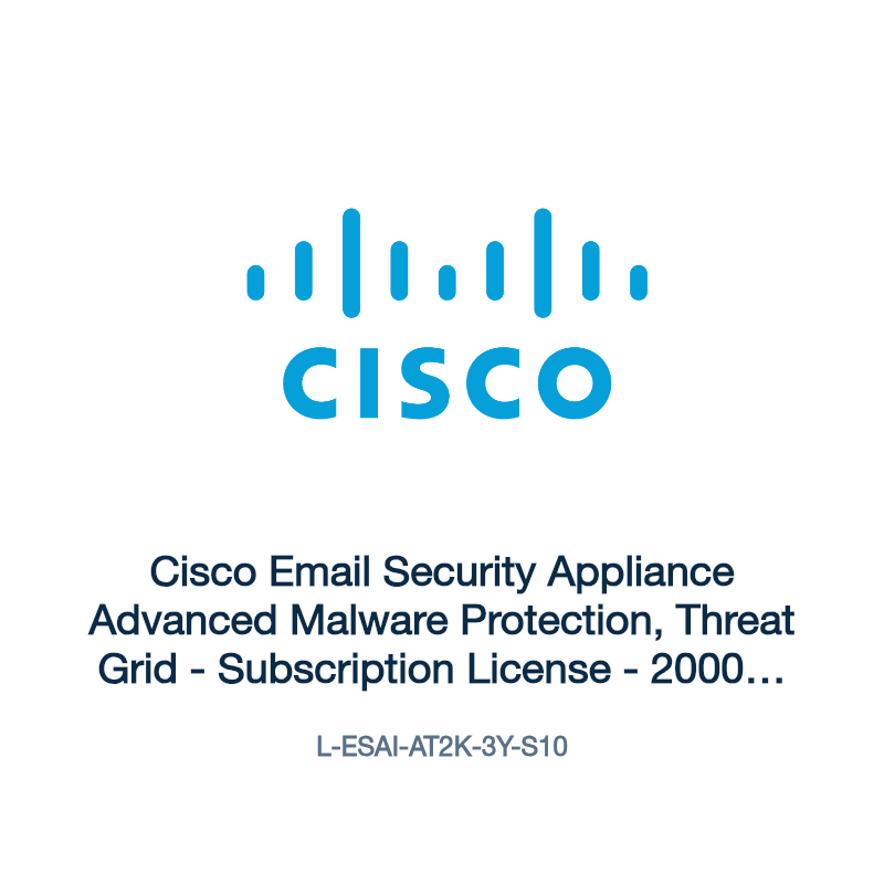 L-ESAI-AT2K-3Y-S10: Cisco Email Security Appliance Advanced Malware Protection, Threat