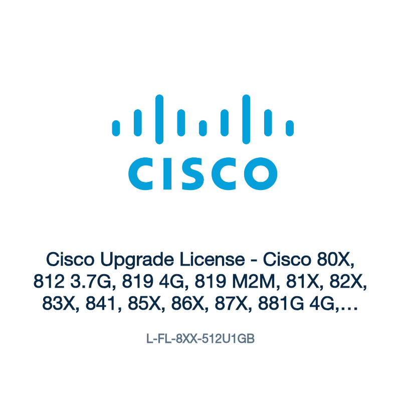 L-FL-8XX-512U1GB: Cisco Upgrade License