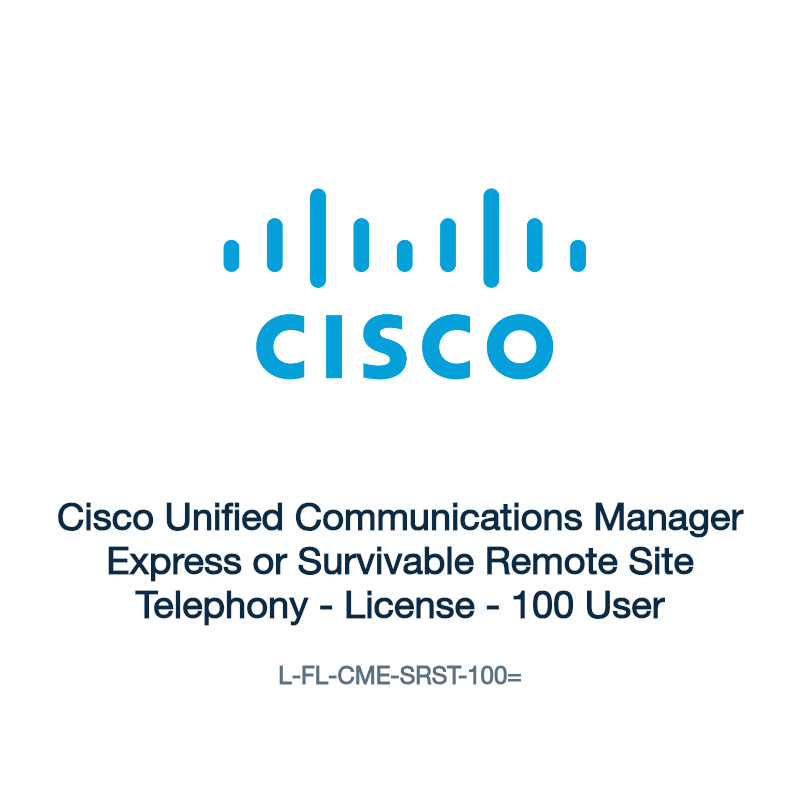L-FL-CME-SRST-100=: Cisco Unified Communications Manager Express or Survivable Remote
