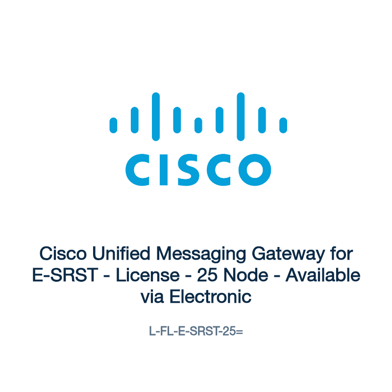L-FL-E-SRST-25=: Cisco Unified Messaging Gateway for E-SRST