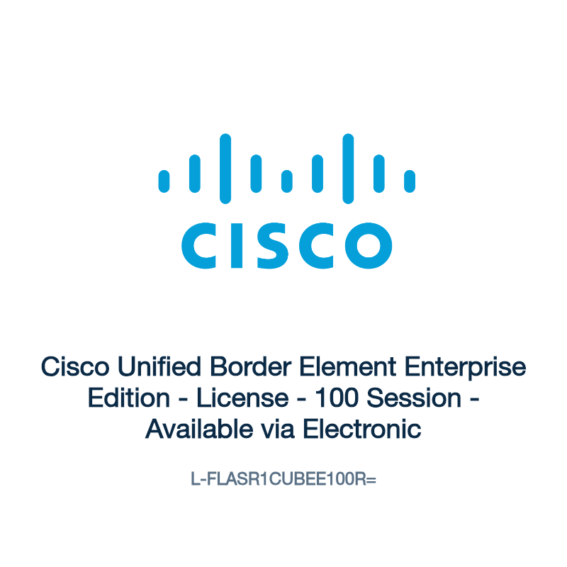 L-FLASR1CUBEE100R=: Cisco Unified Border Element Enterprise Edition