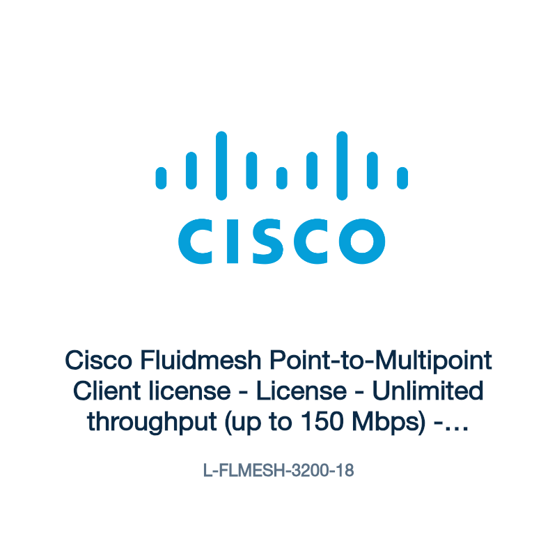 L-FLMESH-3200-18: Cisco Fluidmesh Point-to-Multipoint Client license