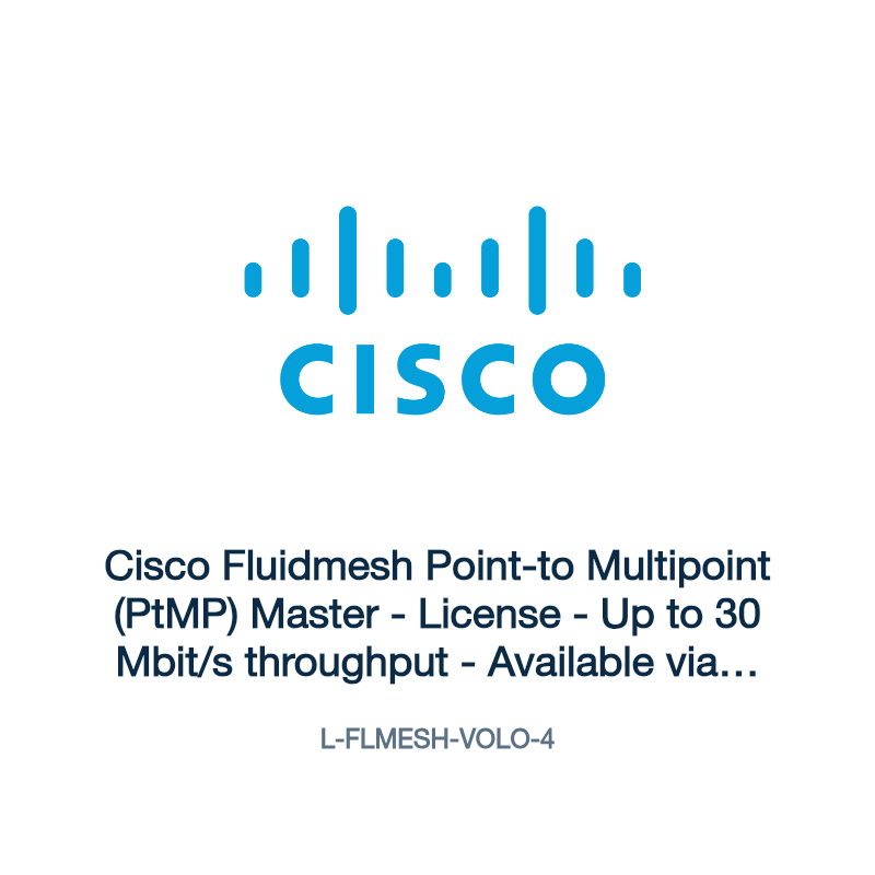 L-FLMESH-VOLO-4: Cisco Fluidmesh Point-to Multipoint (PtMP) Master