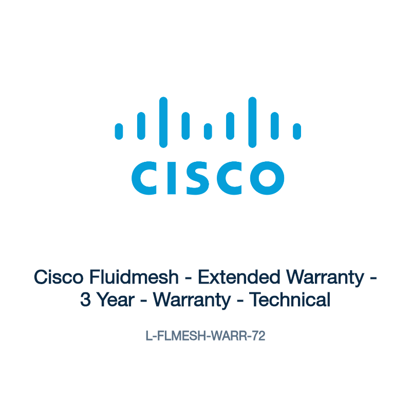 L-FLMESH-WARR-72: Cisco Fluidmesh - Extended Warranty - 3 Year - Warranty - Technical