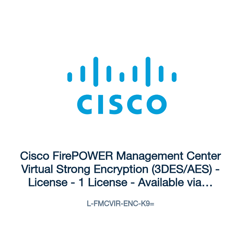 L-FMCVIR-ENC-K9=: Cisco FirePOWER Management Center Virtual Strong Encryption (3DES/AES)
