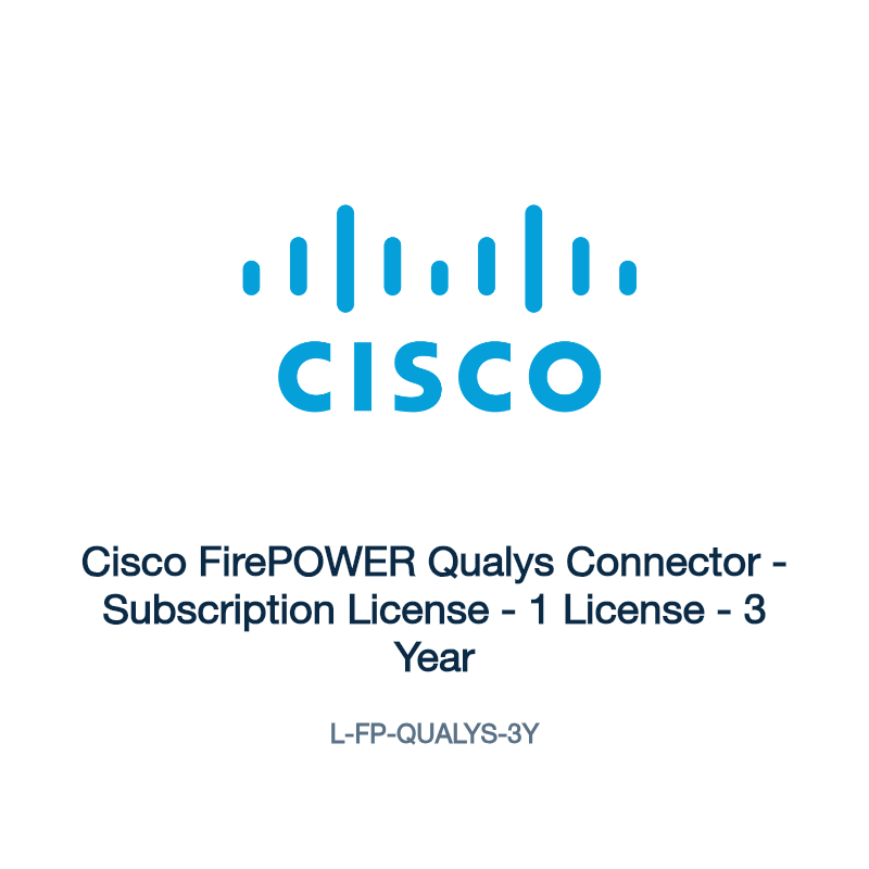 L-FP-QUALYS-3Y: Cisco FirePOWER Qualys Connector