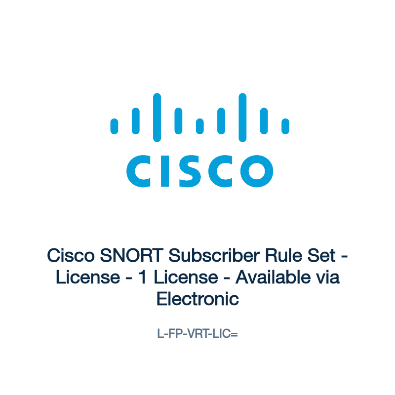 L-FP-VRT-LIC=: Cisco SNORT Subscriber Rule Set