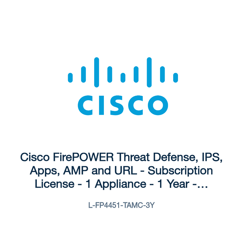 L-FP4451-TAMC-3Y: Cisco FirePOWER Threat Defense, IPS, Apps, AMP and URL