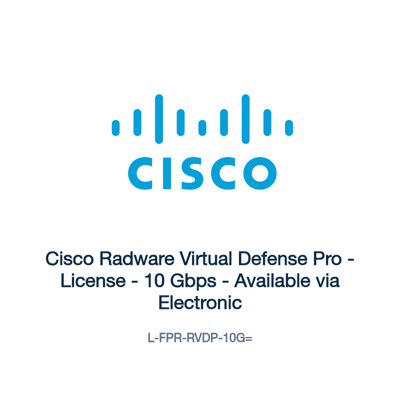 L-FPR-RVDP-10G=: Cisco Radware Virtual Defense Pro