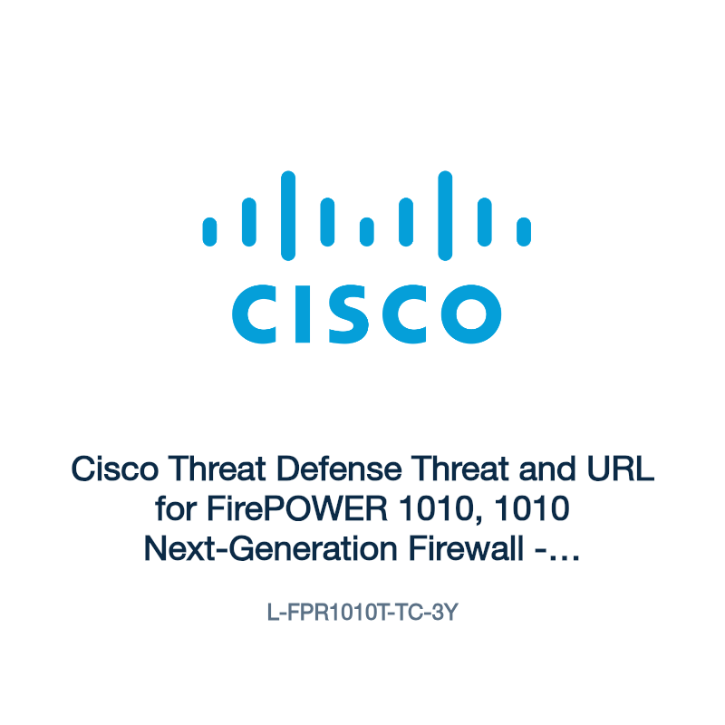 L-FPR1010T-TC-3Y: Cisco Threat Defense Threat and URL for FirePOWER 1010, 1010