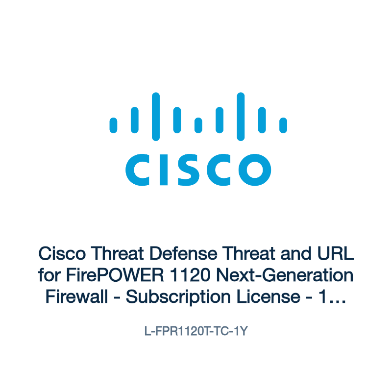 L-FPR1120T-TC-1Y: Cisco Threat Defense Threat and URL for FirePOWER 1120