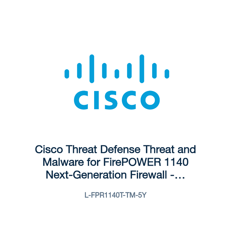L-FPR1140T-TM-5Y: Cisco Threat Defense Threat and Malware for FirePOWER 1140