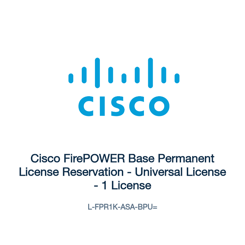 L-FPR1K-ASA-BPU=: Cisco FirePOWER Base Permanent License Reservation