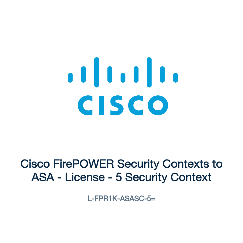 L-FPR1K-ASASC-5=: Cisco FirePOWER Security Contexts to ASA