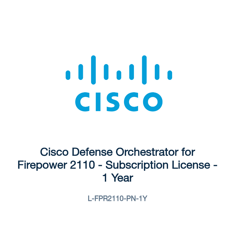 L-FPR2110-PN-1Y: Cisco Defense Orchestrator for Firepower 2110