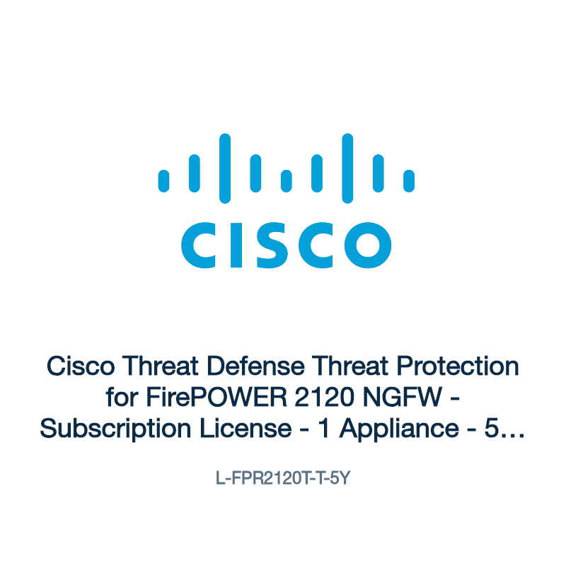 L-FPR2120T-T-5Y: Cisco Threat Defense Threat Protection for FirePOWER 2120 NGFW