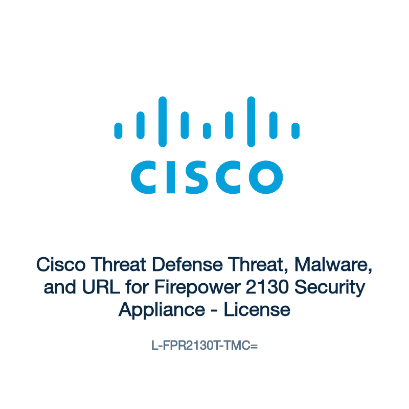 L-FPR2130T-TMC=: Cisco Threat Defense Threat, Malware, and URL for Firepower 2130