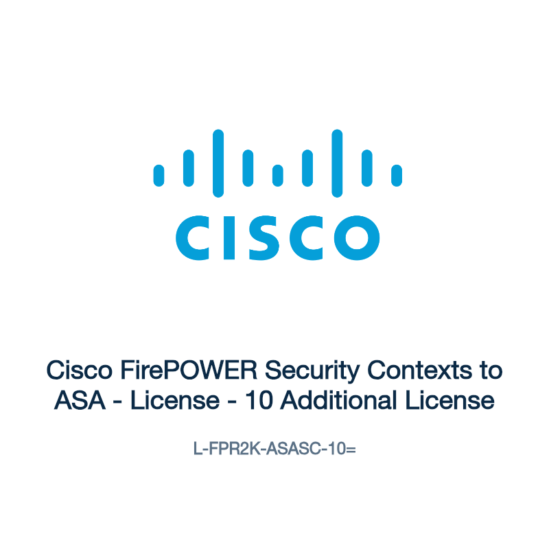 L-FPR2K-ASASC-10=: Cisco FirePOWER Security Contexts to ASA