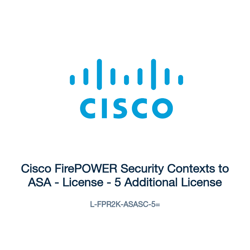 L-FPR2K-ASASC-5=: Cisco FirePOWER Security Contexts to ASA