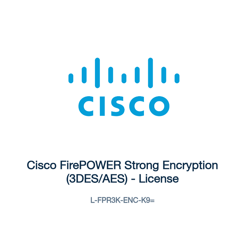 L-FPR3K-ENC-K9=: Cisco FirePOWER Strong Encryption (3DES/AES)