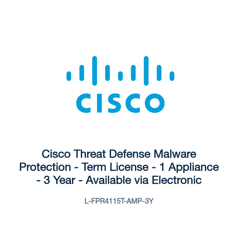 L-FPR4115T-AMP-3Y: Cisco Threat Defense Malware Protection