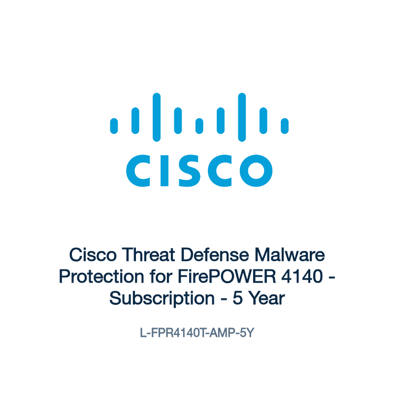 L-FPR4140T-AMP-5Y: Cisco Threat Defense Malware Protection for FirePOWER 4140
