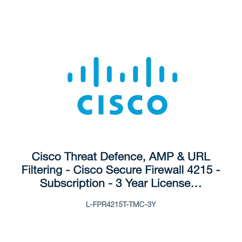 L-FPR4215T-TMC-3Y: Cisco Threat Defence, AMP & URL Filtering