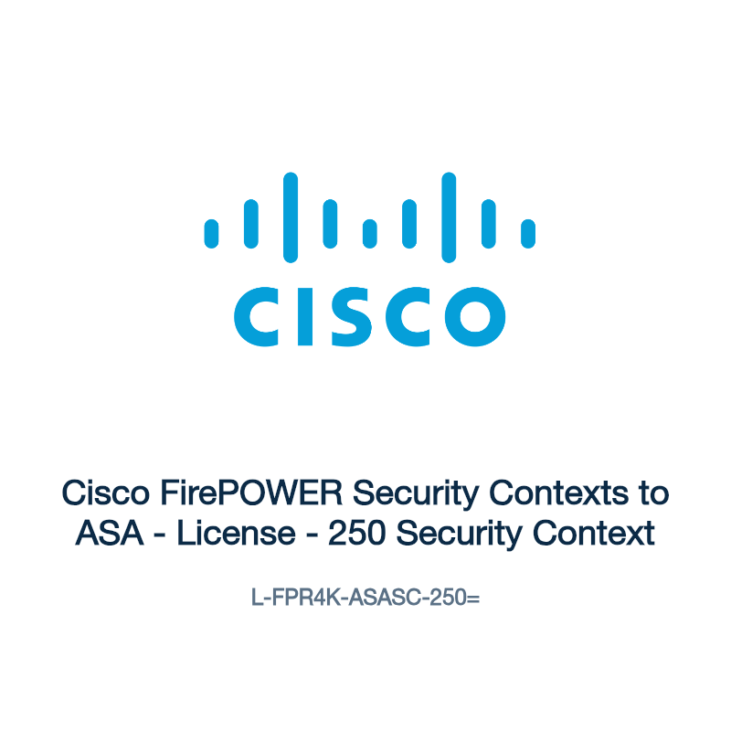 L-FPR4K-ASASC-250=: Cisco FirePOWER Security Contexts to ASA