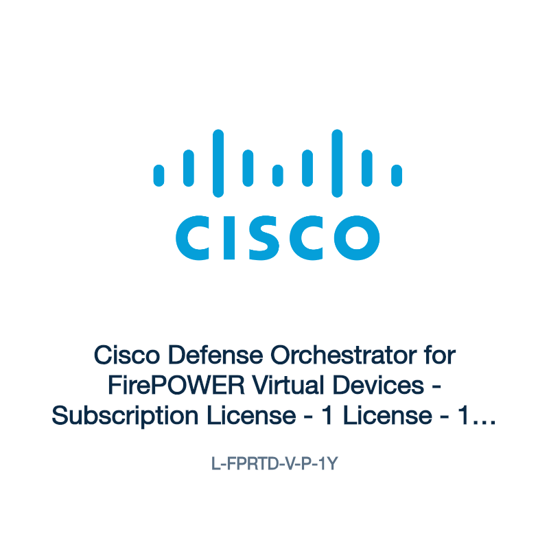 L-FPRTD-V-P-1Y: Cisco Defense Orchestrator for FirePOWER Virtual Devices