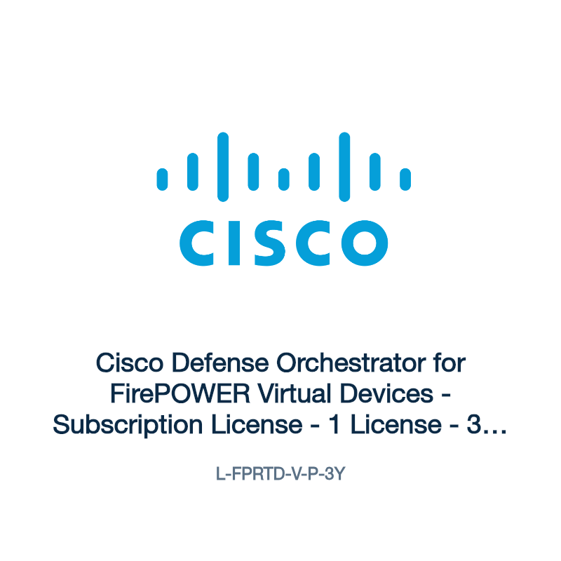 L-FPRTD-V-P-3Y: Cisco Defense Orchestrator for FirePOWER Virtual Devices