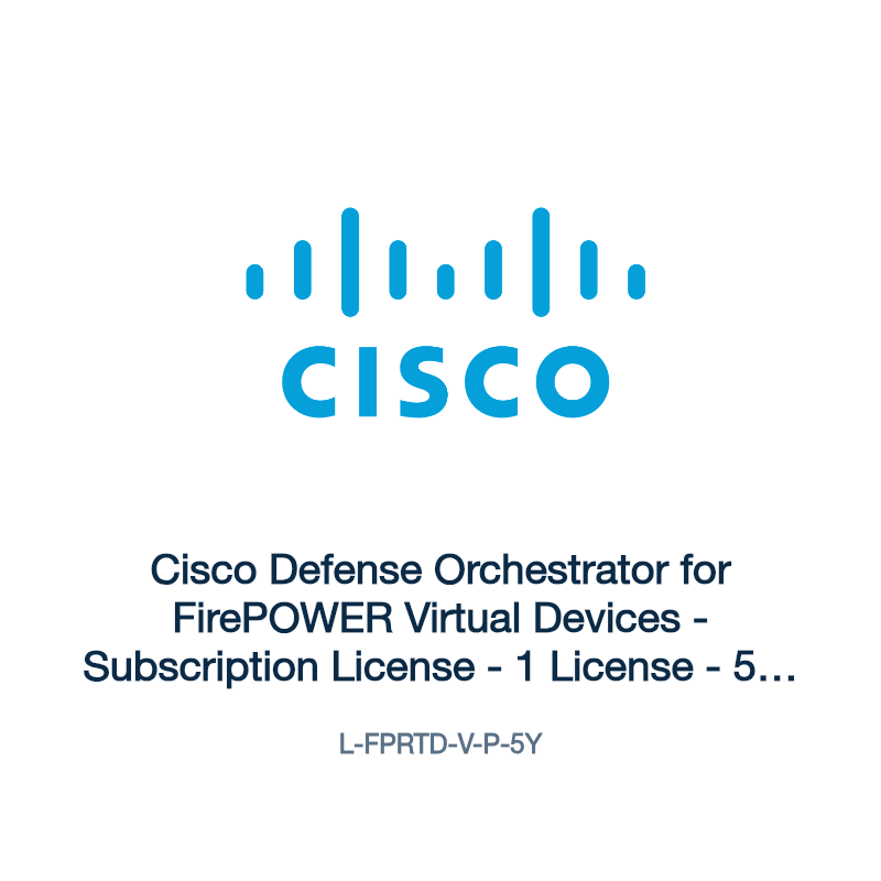 L-FPRTD-V-P-5Y: Cisco Defense Orchestrator for FirePOWER Virtual Devices