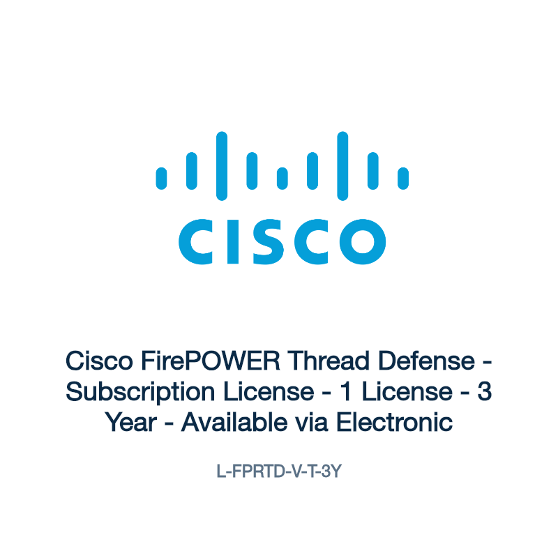 L-FPRTD-V-T-3Y: Cisco FirePOWER Thread Defense