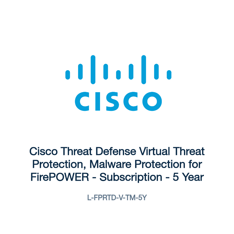 L-FPRTD-V-TM-5Y: Cisco Threat Defense Virtual Threat Protection, Malware Protection