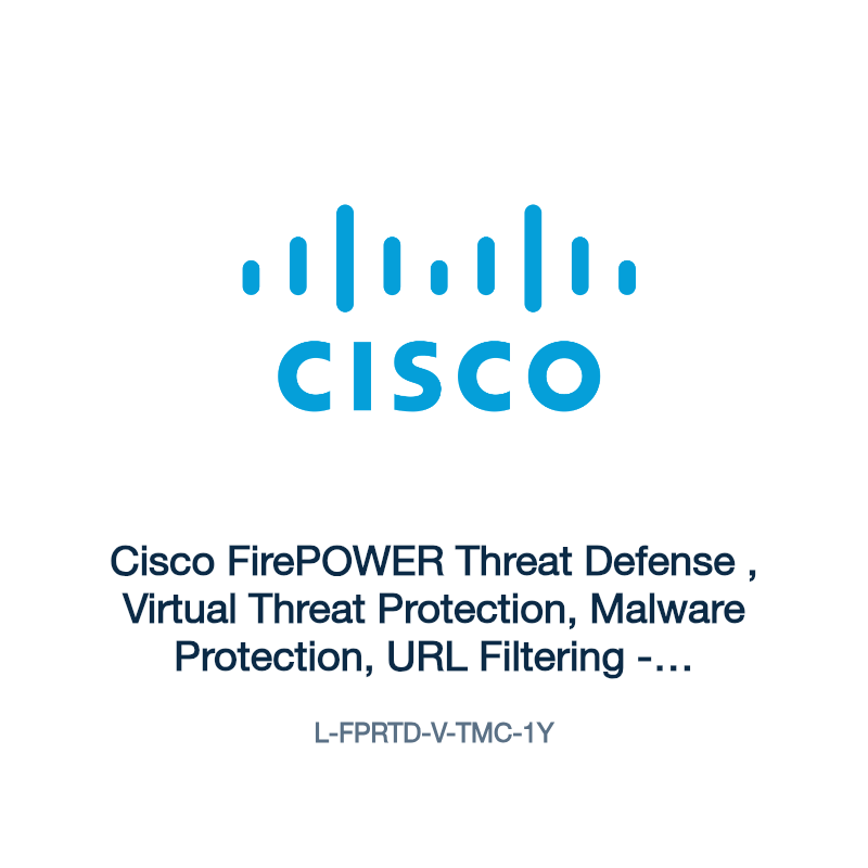 L-FPRTD-V-TMC-1Y: Cisco FirePOWER Threat Defense , Virtual Threat Protection, Malware