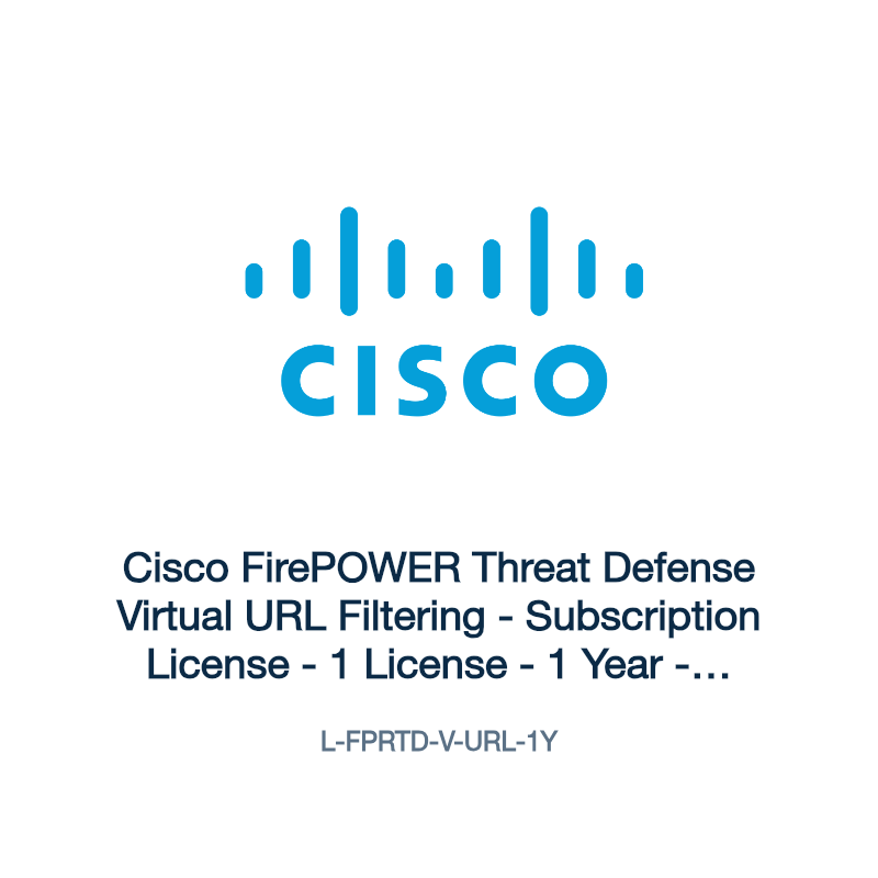L-FPRTD-V-URL-1Y: Cisco FirePOWER Threat Defense Virtual URL Filtering