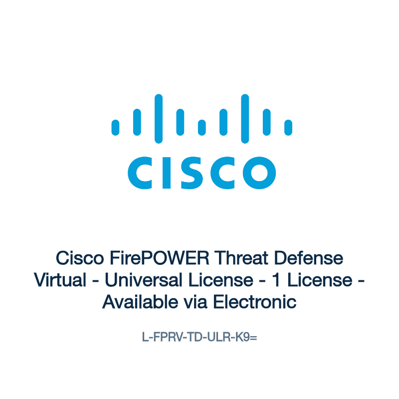 L-FPRV-TD-ULR-K9=: Cisco FirePOWER Threat Defense Virtual