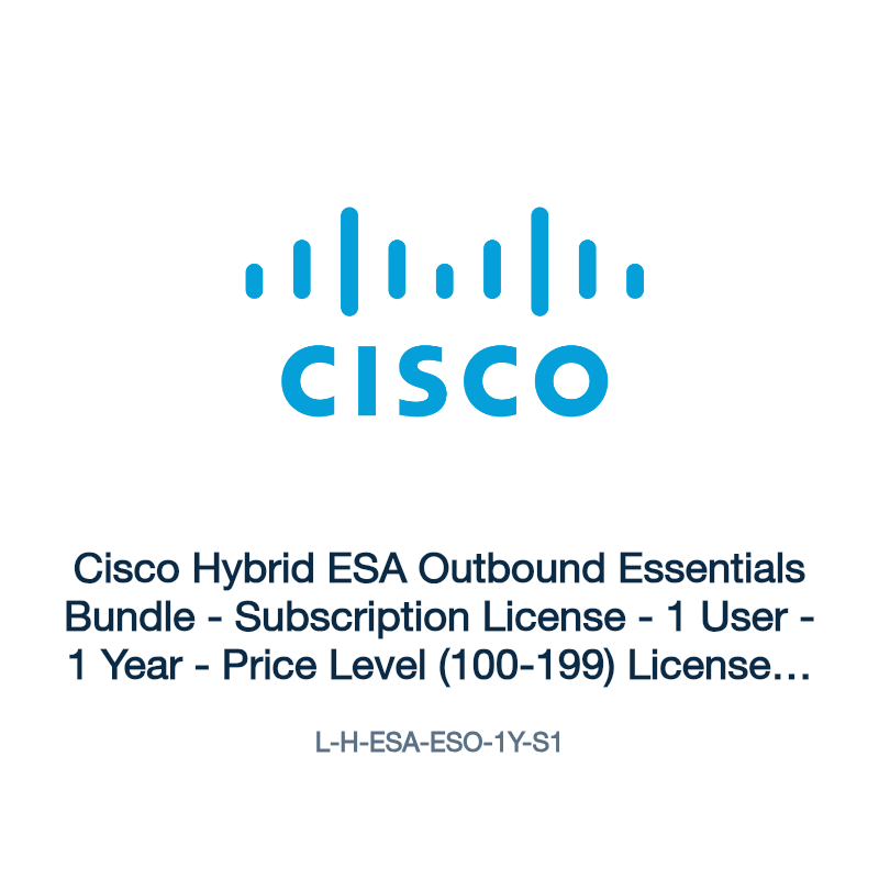 L-H-ESA-ESO-1Y-S1: Cisco Hybrid ESA Outbound Essentials Bundle