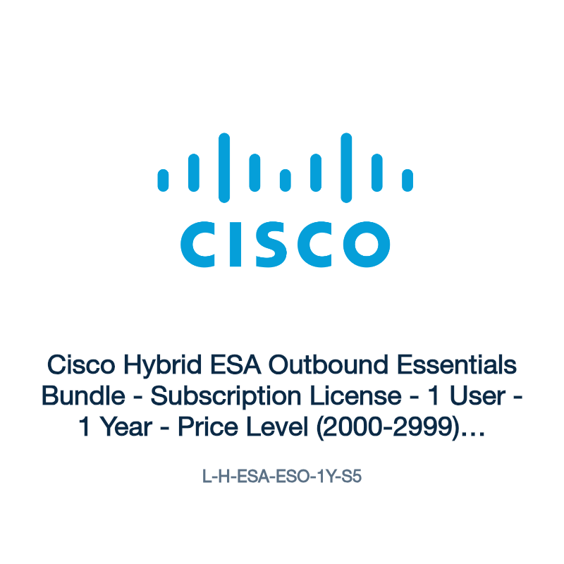 L-H-ESA-ESO-1Y-S5: Cisco Hybrid ESA Outbound Essentials Bundle