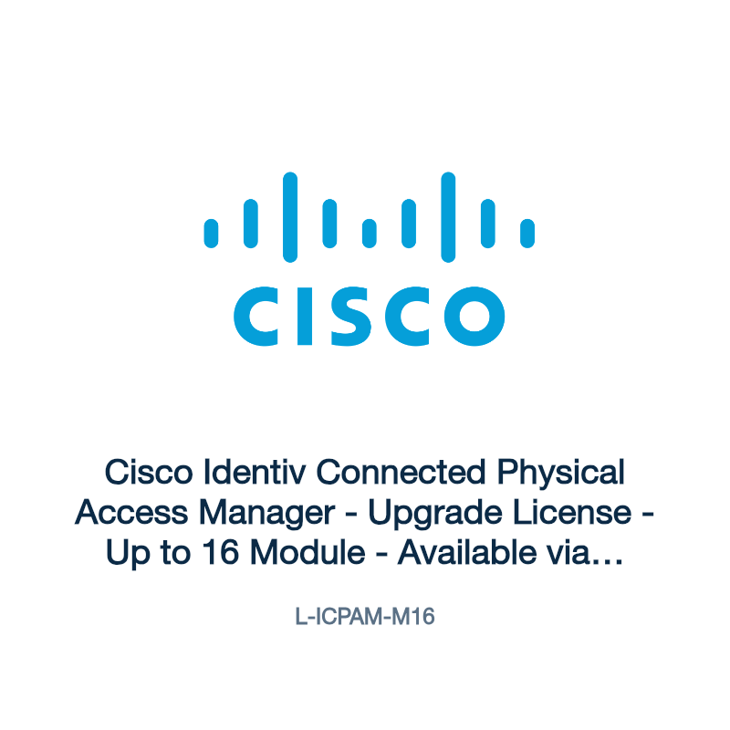 L-ICPAM-M16: Cisco Identiv Connected Physical Access Manager