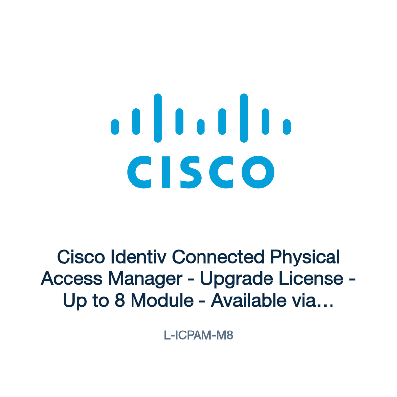 L-ICPAM-M8: Cisco Identiv Connected Physical Access Manager